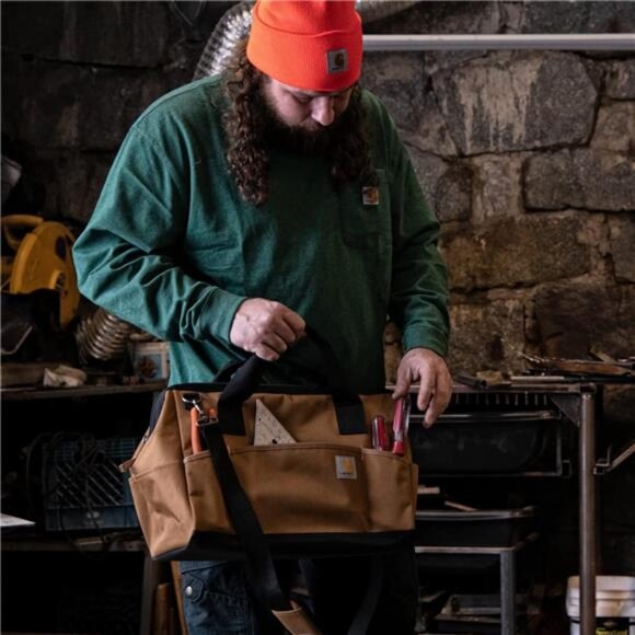 Tool Bag, Large (16-Inch), Brown - Picture 6 of 7